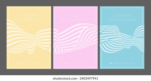 A pattern of wavy lines. minimalistic abstract background. Interior design, wallpaper, textures, textiles. The possibility of packaging, banners and creative design ideas
