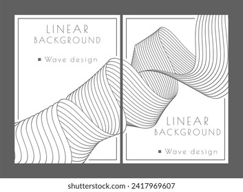 A pattern of wavy lines. minimalistic abstract background. Interior design, wallpaper, textures, textiles. The possibility of packaging, banners and creative design ideas