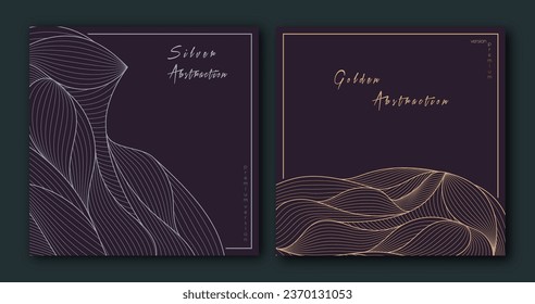 A pattern of wavy lines. Template for interior design, packaging, social networks. An idea for creative design