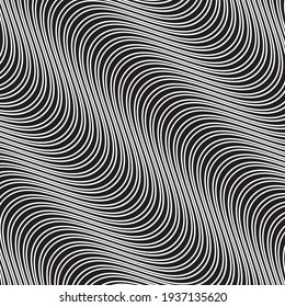 pattern with wavy oblique white lines