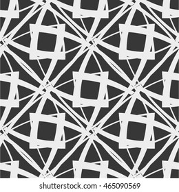 Pattern weave, squares, stripes, curve mesh, seamless vector background.