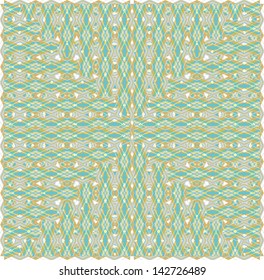 Pattern with weaved structure