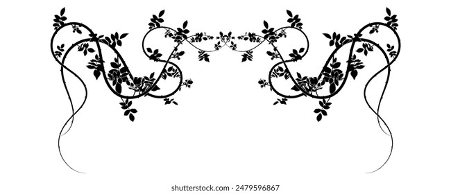 patrón de una planta de tejido en la parte superior de una hoja de papel. Imagen de Vector de stock