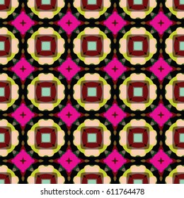 Pattern for website, corporate style, party invitation, wallpaper. Boho-chic fashion texture. Abstract geometric ornament. Vector illustration.