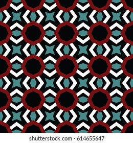 Pattern for website, corporate style, party invitation, wallpaper. Boho-chic fashion texture. Abstract geometric ornament. Vector illustration.