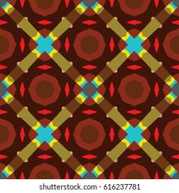 Pattern for website, corporate style, party invitation, wallpaper. Boho-chic fashion texture. Abstract geometric ornament. Vector illustration.