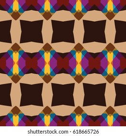 Pattern for website, corporate style, party invitation, wallpaper. Boho-chic fashion texture. Abstract geometric ornament. Vector illustration.