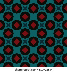 Pattern for website, corporate style, party invitation, wallpaper. Boho-chic fashion texture. Abstract geometric ornament. Vector illustration.