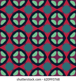 Pattern for website, corporate style, party invitation, wallpaper. Boho-chic fashion texture. Abstract geometric ornament. Vector illustration.