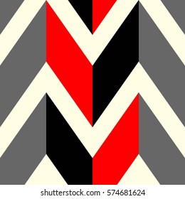 The pattern in which red, black and gray lines. Vector illustration