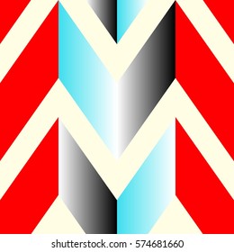 The pattern in which the red, gray and blue lines. Vector illustration