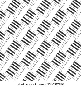 pattern of white and black keys of a piano