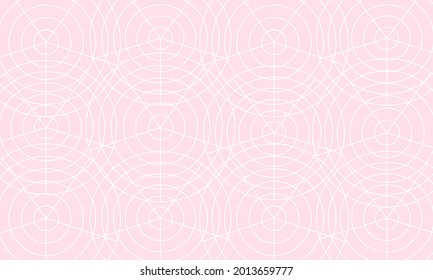 pattern of white circle on pale pink background
