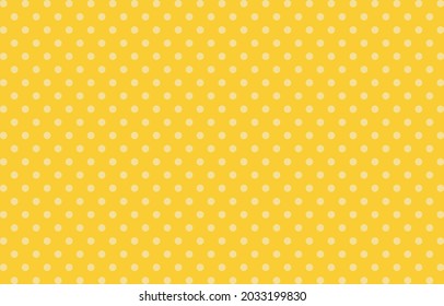 pattern, white polka dots, vector background, Seamless pattern White Dots on yellow background. illustration for Wallpapers.