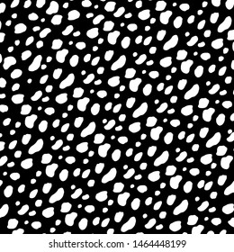 pattern wild dalmatian leopard, black and white. Simple seamless pattern for background, wrapping paper, fabric, fashion, surface design, web banners, printed materials, textile, web sites