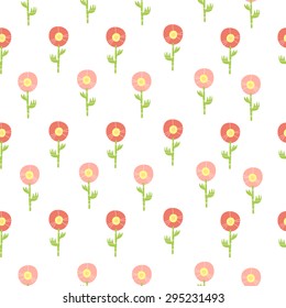 The pattern of wild flowers. Background with pink flowers