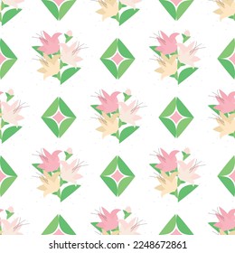 Patrón con flores silvestres para papel envolvente
