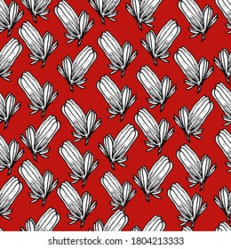 Patrón con flores salvajes de verano. Flor Campana. Fondo floral con delicadas y hermosas flores de verano. Flor decorativa de varias formas. Para textiles, papel pintado, pancartas, diseño. Gráficos de material.
