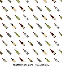 Pattern from wine bottles. 