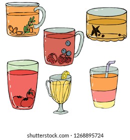 pattern of winter drinks and cicves