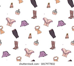 The pattern of women clothes 