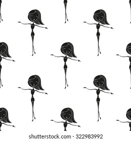 pattern of women dancers