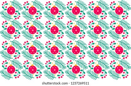 Pattern for wrapping paper. Christmas pattern. Background 