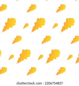 Pattern with yellow autumn leaves. Vector illustration
