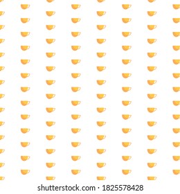 pattern with a yellow cup. vector illustration