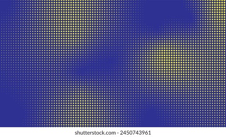 Pattern of yellow dots in different sizes wallpaper