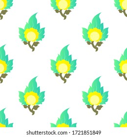 A pattern of yellow flowers pattern