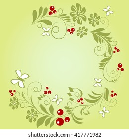 Pattern for your text made of natural ingredients