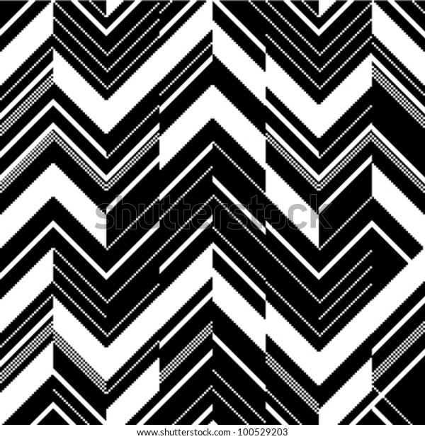black and white zigzag lines in my vision