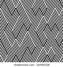 Pattern in zigzag with line black and white