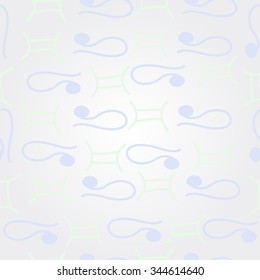 Pattern  of zodiac  motif, doodles, objects, Gemini,Lions signs. Hand drawn.