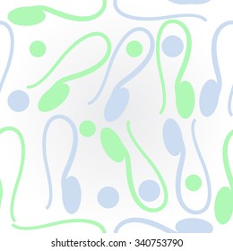 Pattern  of zodiac  motifs, doodles, objects, Lion sign. Hand drawn.