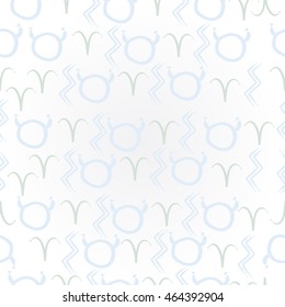   pattern of zodiac signs, doodles,  object, taurus,aries, aquarius, . Hand drawn.