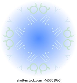 Pattern of zodiac signs, doodles,  object, taurus,aries, scorpios, copy space, circular . Hand drawn.
