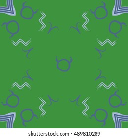 Pattern of zodiac signs. Hand drawn.