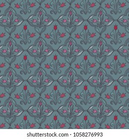 Pattern_vintage 
from his own illustration.