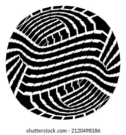 Pattern.Black and white pattern for wallpapers and backgrounds.