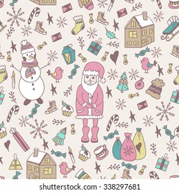 Pattern.Christmas greeting card template, vector Merry Christmas.