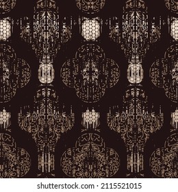Fliesen aus gepflegtem Azulejo-Damast-Fliesen nahtlos. Abstrakter geometrischer Hintergrund. Vektorgrafik, mediterranes Muster. Portugiesisches Fliesen Azulejo Design. Talavera-Fliesen aus Bodenzement