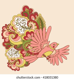 Patterned background for decoration of cards, invitations, notebooks cover and other design ideas
