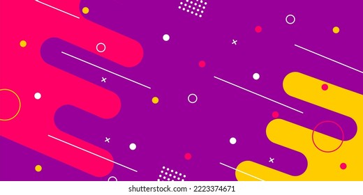 Fondo con patrones con colores rosa y amarillo púrpura