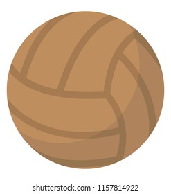 
A patterned ball to play with hand on beach or land, volleyball 
