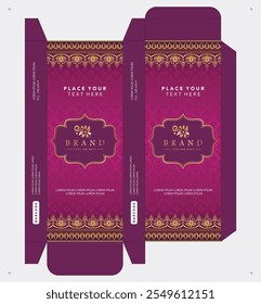 patterned Batik Box Template for Luxury Brands