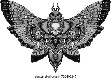 Mandala Butterfly Tattoo Images Stock Photos Vectors Shutterstock