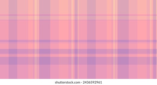Patterned check background textile, complexity fabric tartan plaid. Greeting card pattern seamless vector texture in pink and red color.