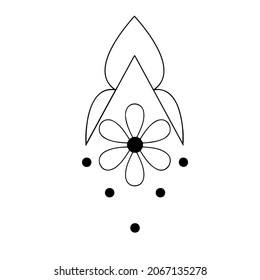 Geschmückte Gänge, Nahaufnahme auf weißem Hintergrund. Fragmente von Vektorgrafiken. Material für Schmuck und nahtlose Designs.